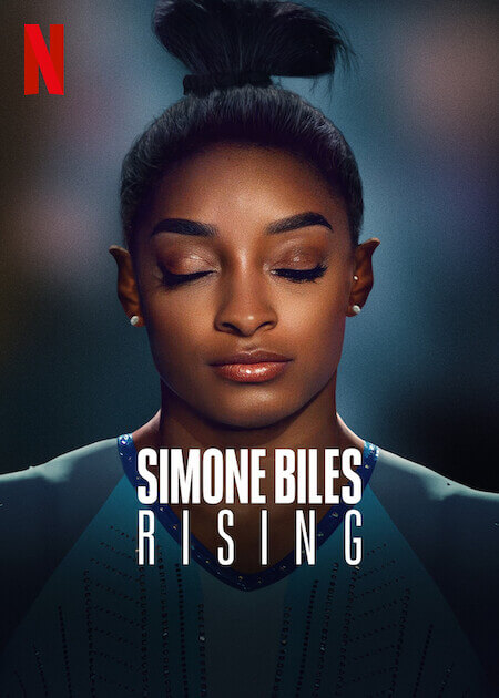 Cartaz da série Simone Biles Rising, da Netflix