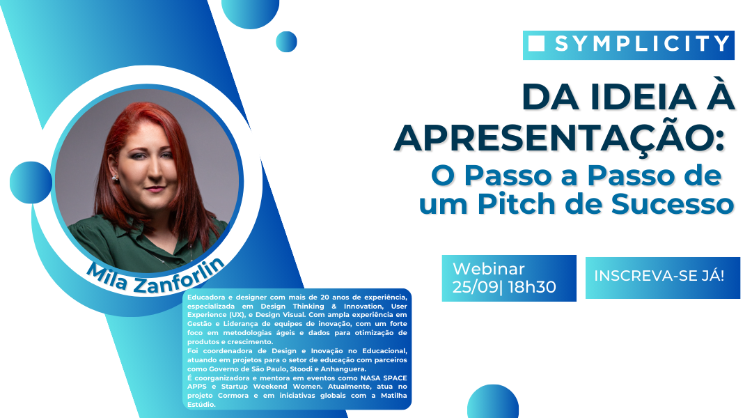 Arte do Webinar Symplicity de Setembro