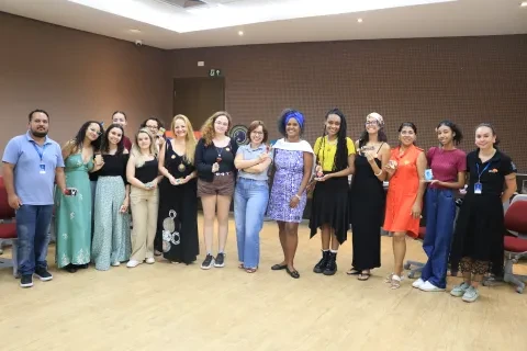 Parte do público do evento